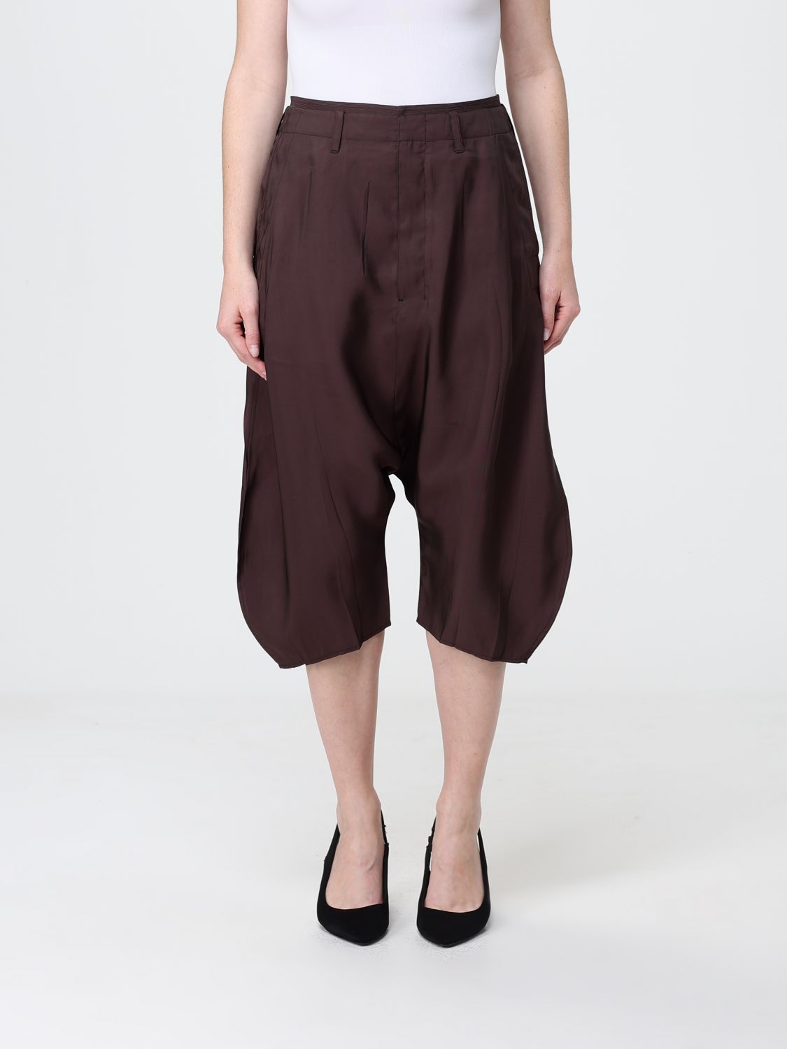 Pants Woman color Brown