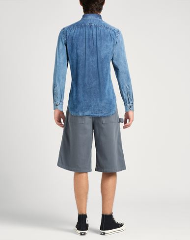 Man Shirt Light grey Size 4XL Cotton, Elastane