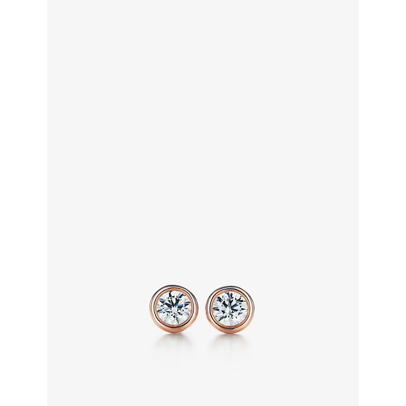 Diamonds by the Yard® Diamond and 18ct Rose-gold Stud Earrings
