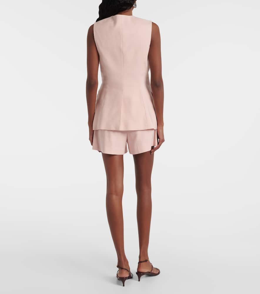 Lois linen-blend vest