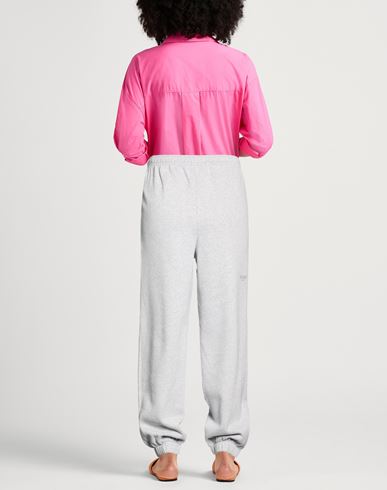 Woman Pants Light grey Size S Cotton