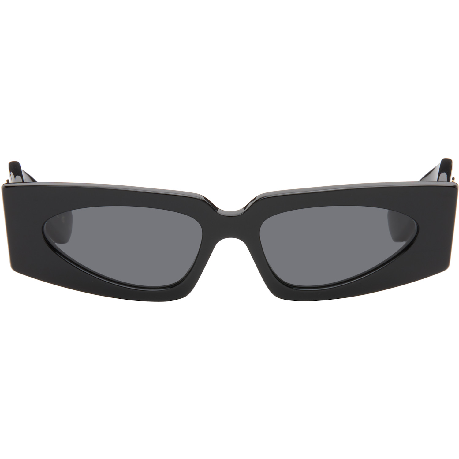 Black Rectangular Acetate Sunglasses