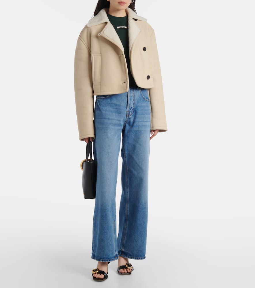 Marino cropped shearling jacket