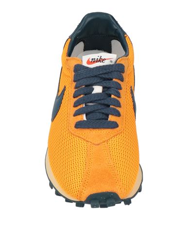Woman Sneakers Orange Size 5.5 Leather, Textile fibers