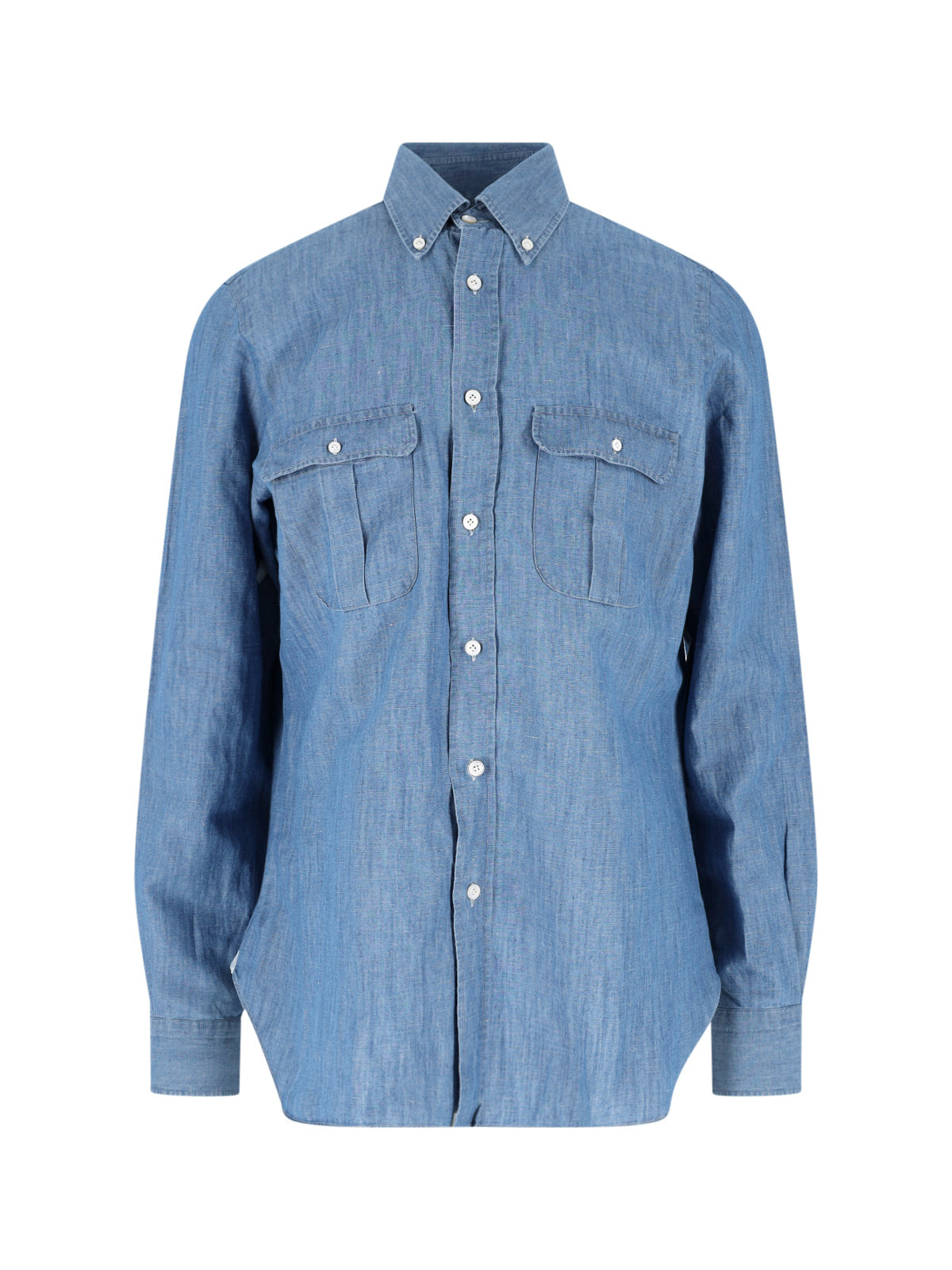 Men's Cotton-Linen Dress Shirt