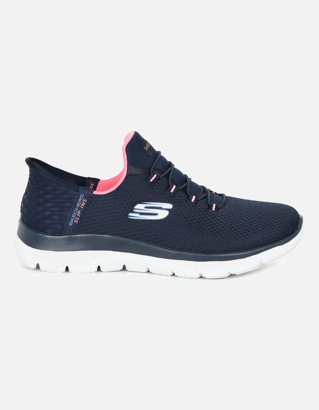 Skechers Women's Slip In Summits Womens Wide Fit Trainers - Navy - Size: 3