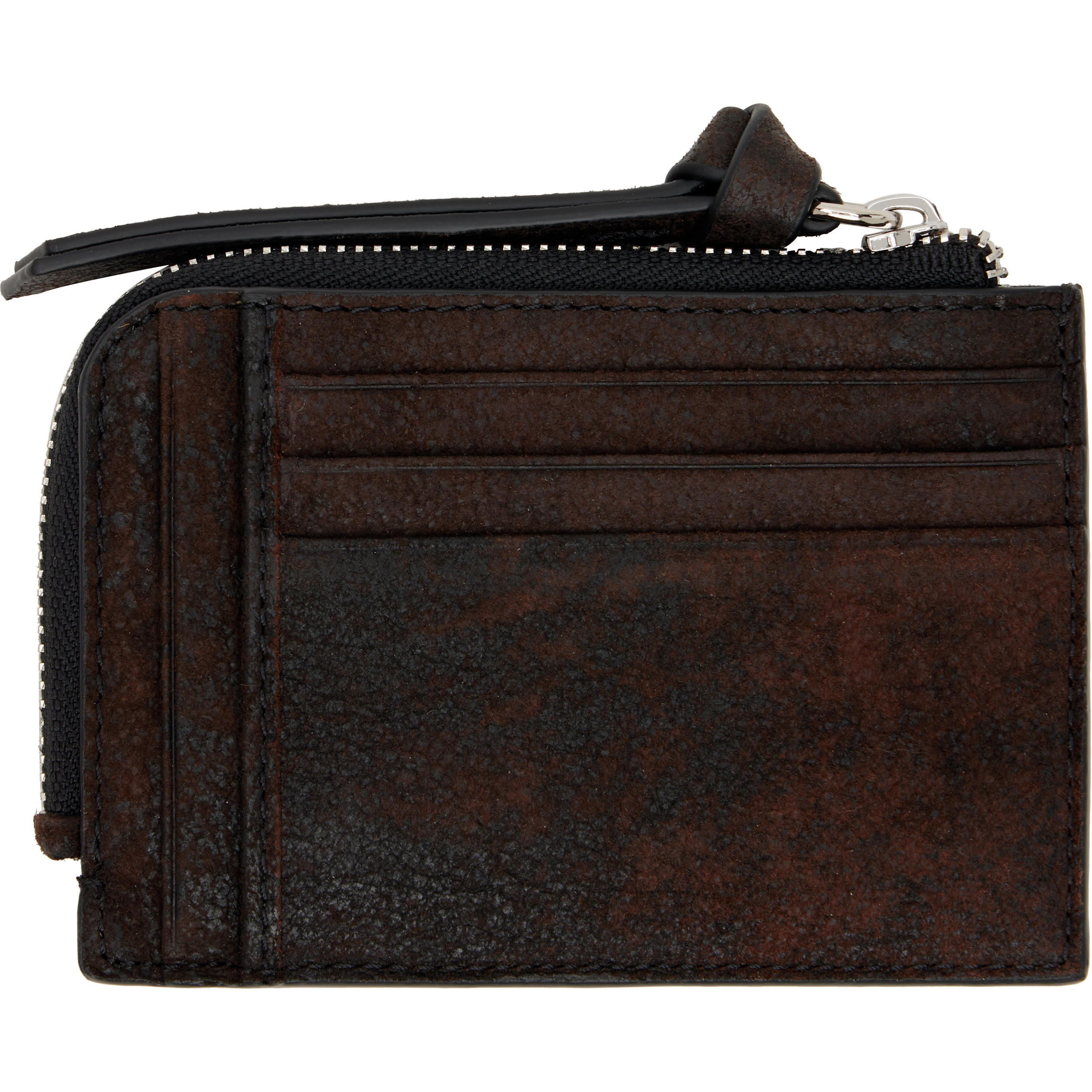 Brown Zip Card Holder