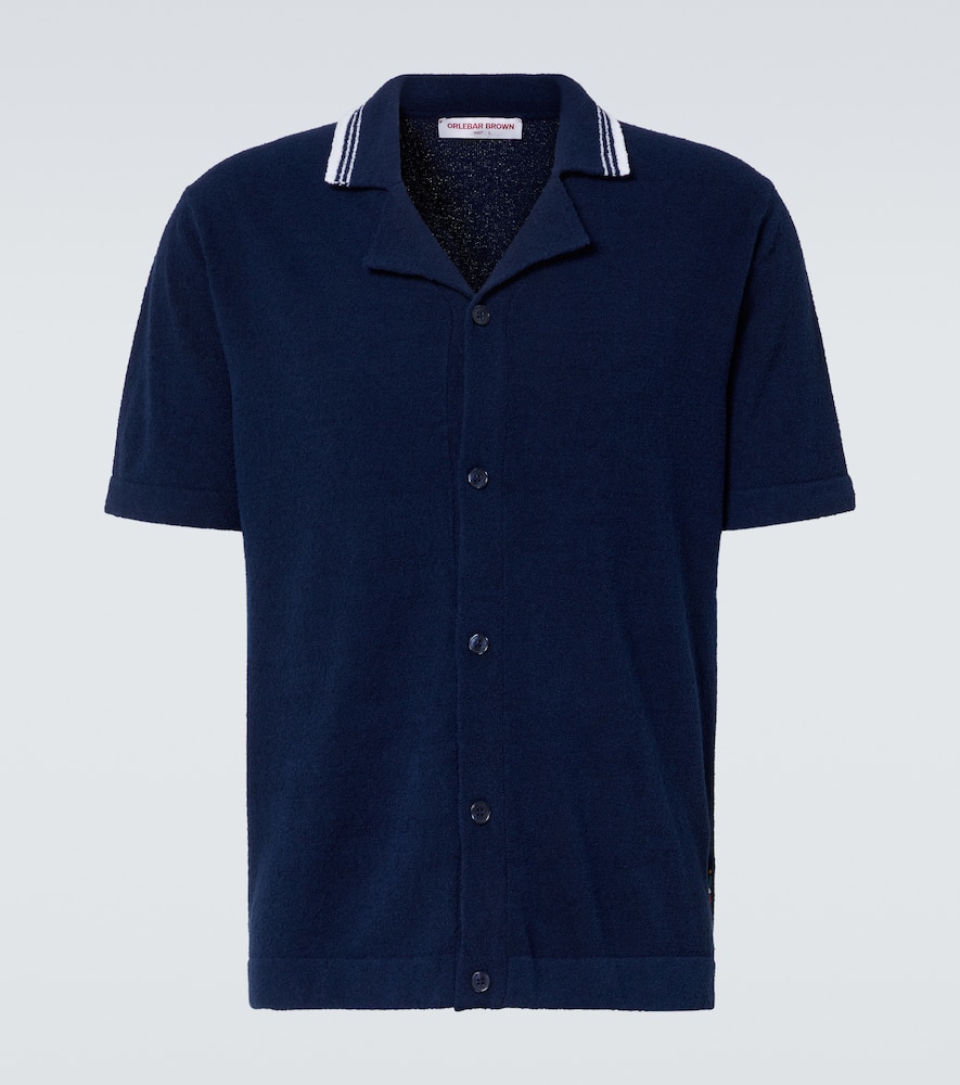 Tiernan cotton-blend bouclé shirt