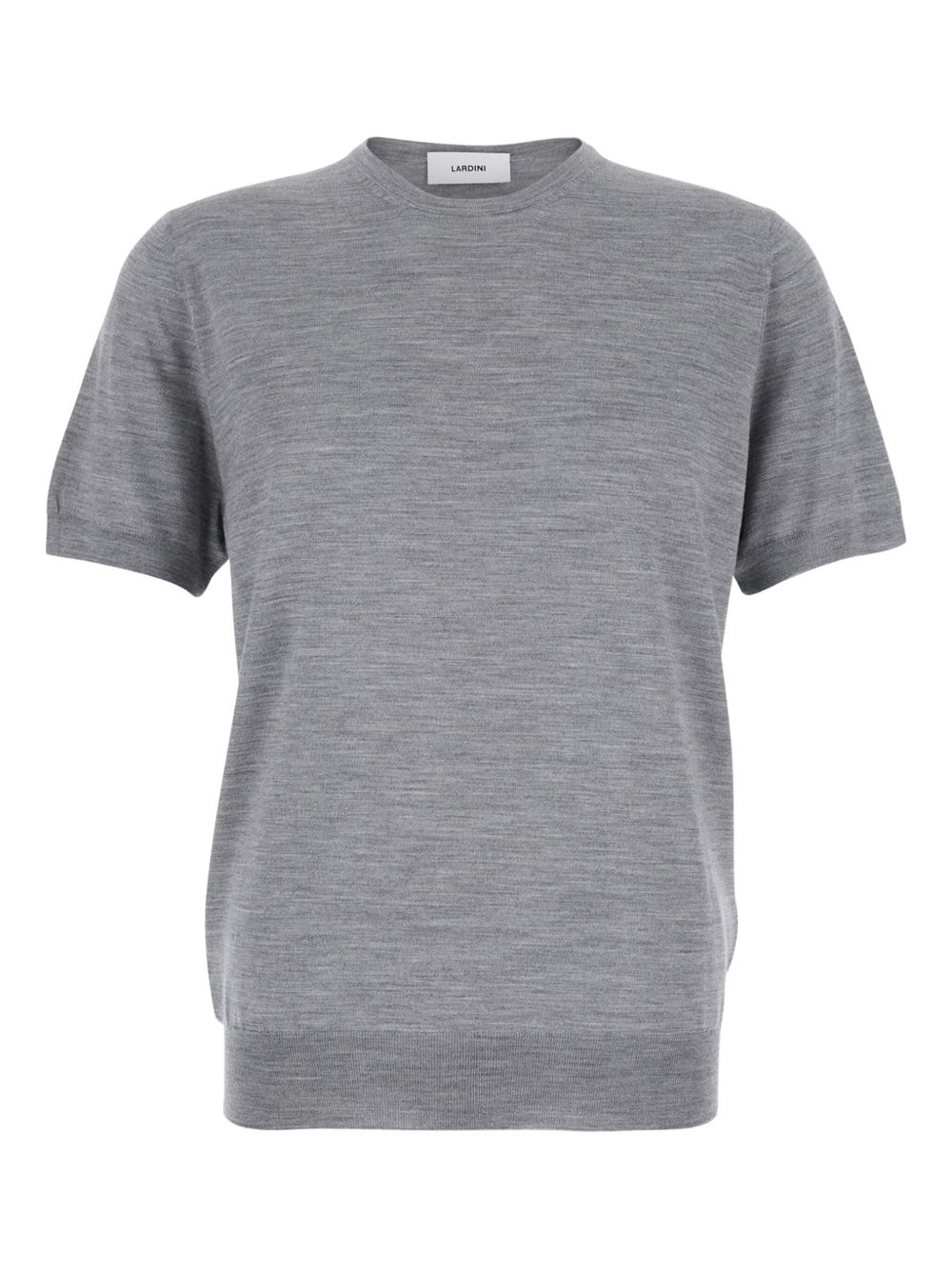 Lardini fine-ribbed T-shirt - Grey