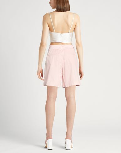 Woman Shorts & Bermuda Shorts Pink Size 0 Cotton, Elastane