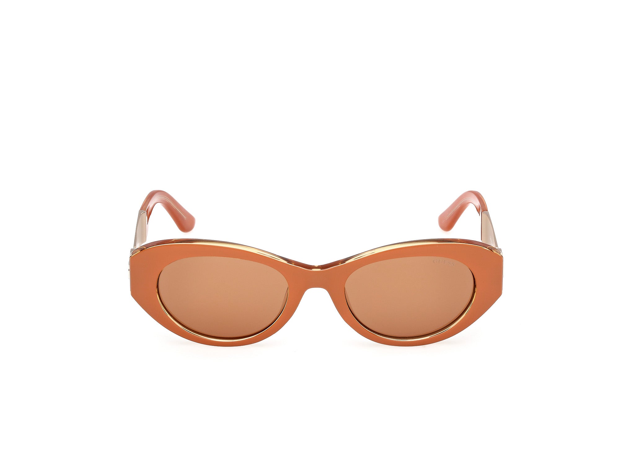 Guess Mujer Guess GU00261-H 42E Gafas de sol Inyectado Naranja Marrón Redonda Norma