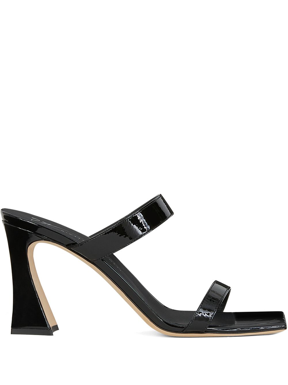 Flaminia patent leather sandals - Black