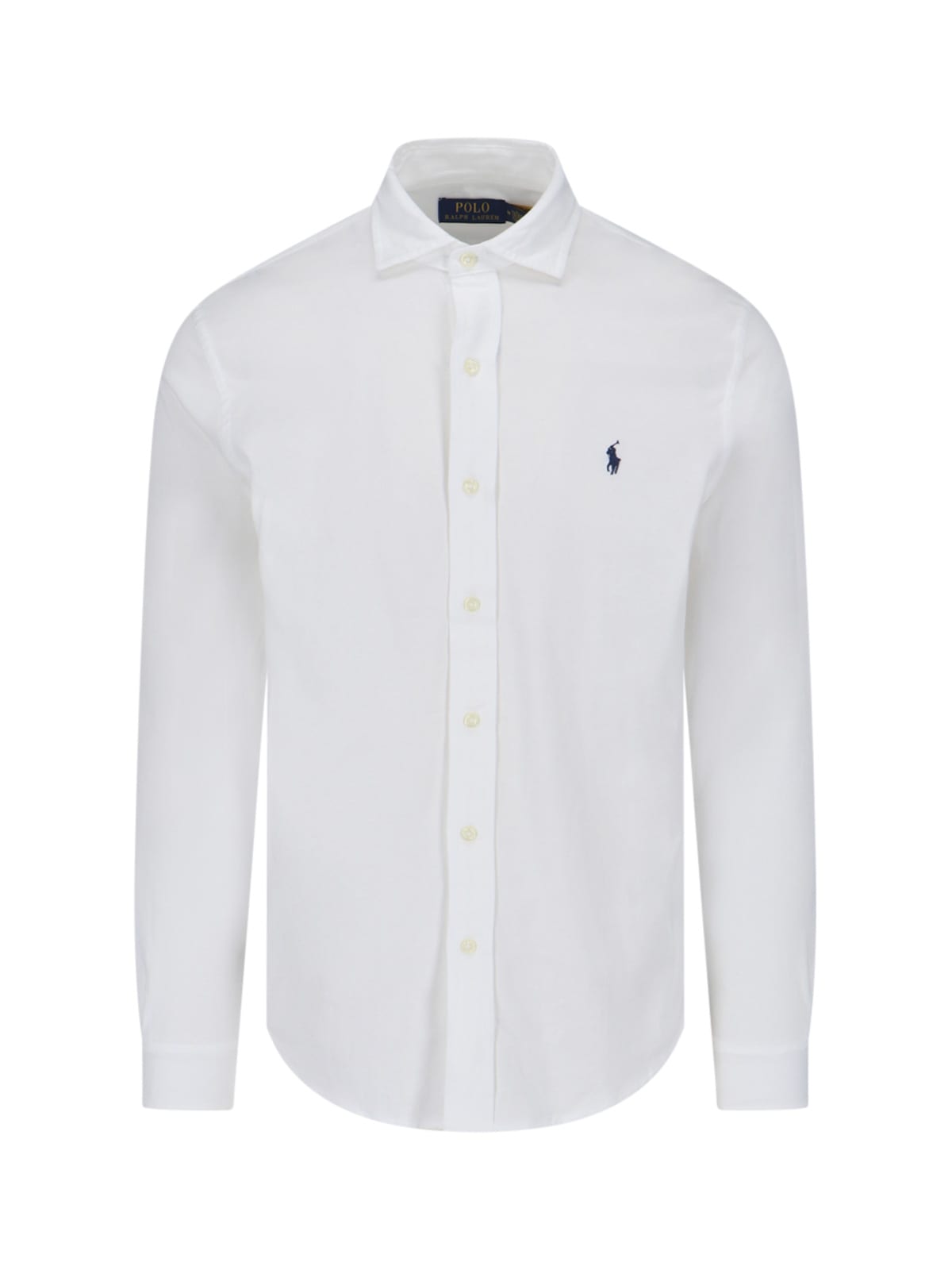 Embroidered polo-pony shirt - White