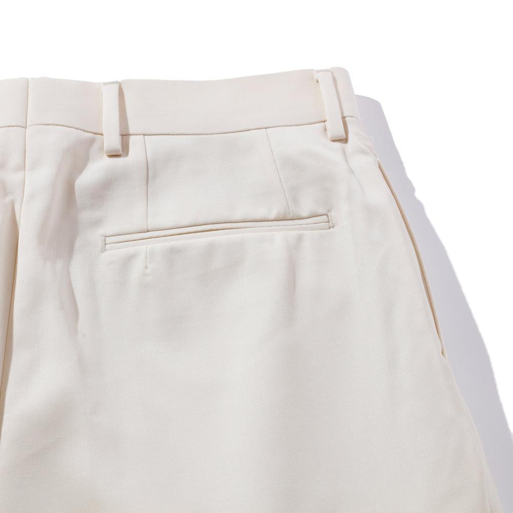 Wool Gabardine Standard Trousers Ivory