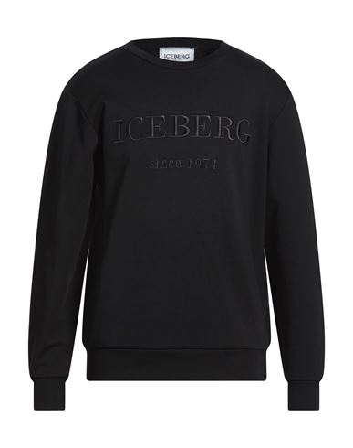 Felpa Man Sweatshirt Black Size XL Cotton, Polyester