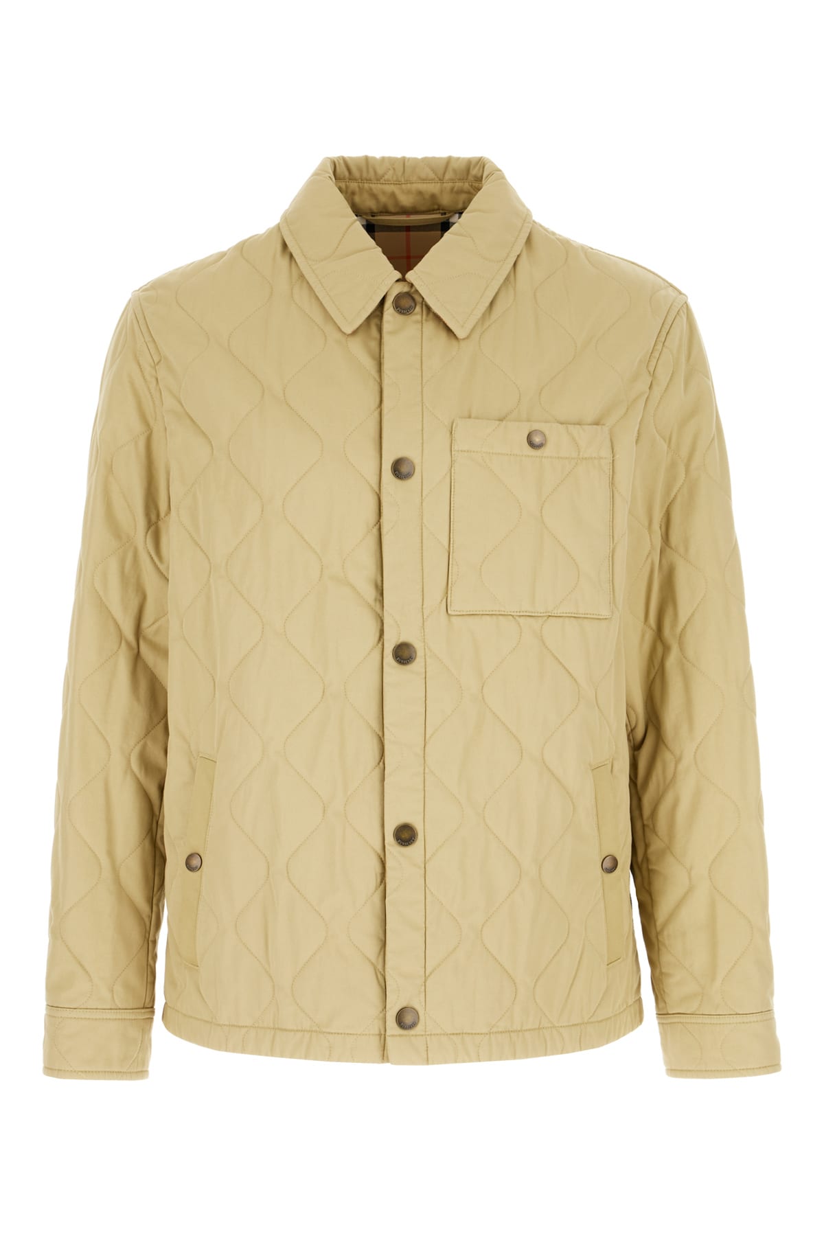 Khaki Cotton Sleeveless Jacket
