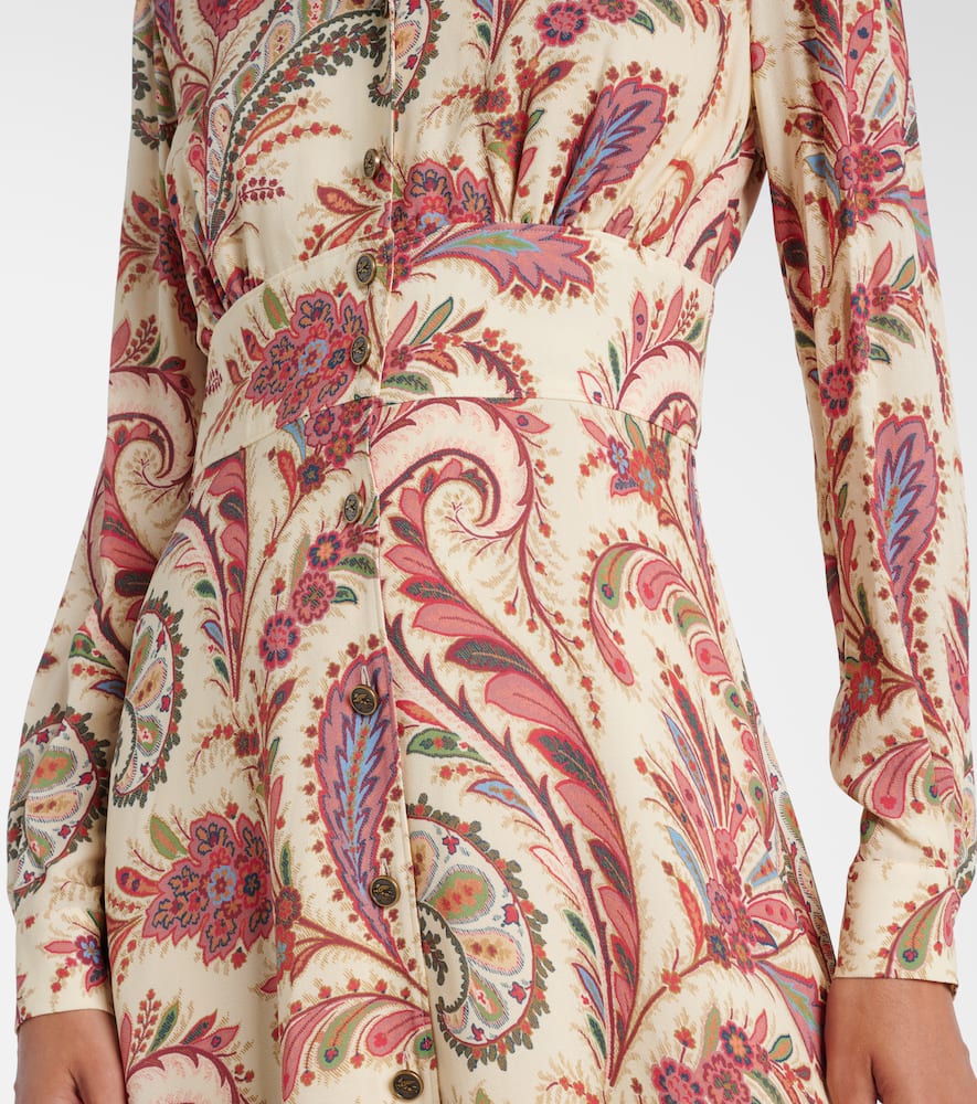 Paisley shirt dress