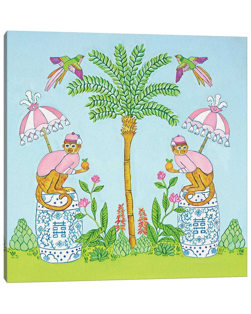 Chinoiserie Monkey In Palm Beach By Green Orchid Boutique Wall Art