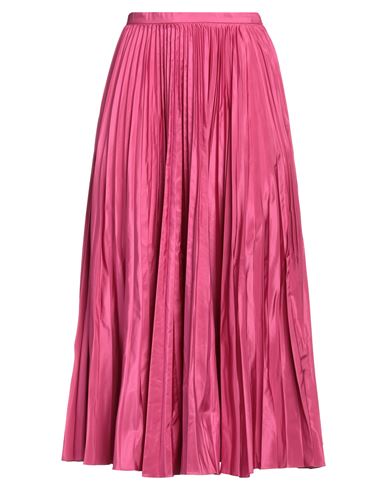 Dior Woman Midi skirt Magenta Size 4 Polyester, Silk
