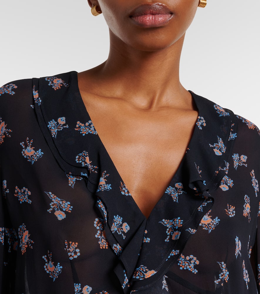 Airy Daydream floral georgette blouse
