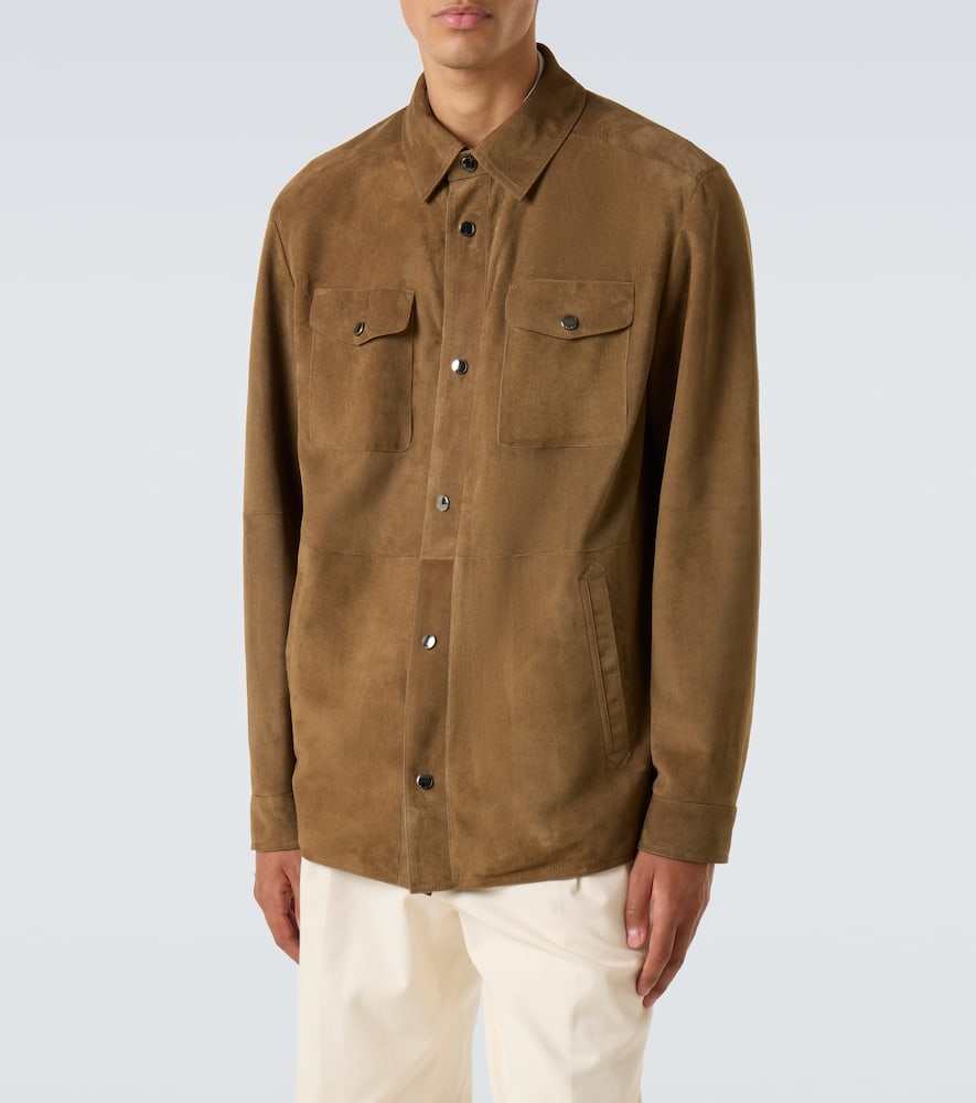 Suede overshirt