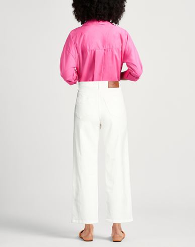 Woman Jeans Off white Size 26 Cotton, Elastane
