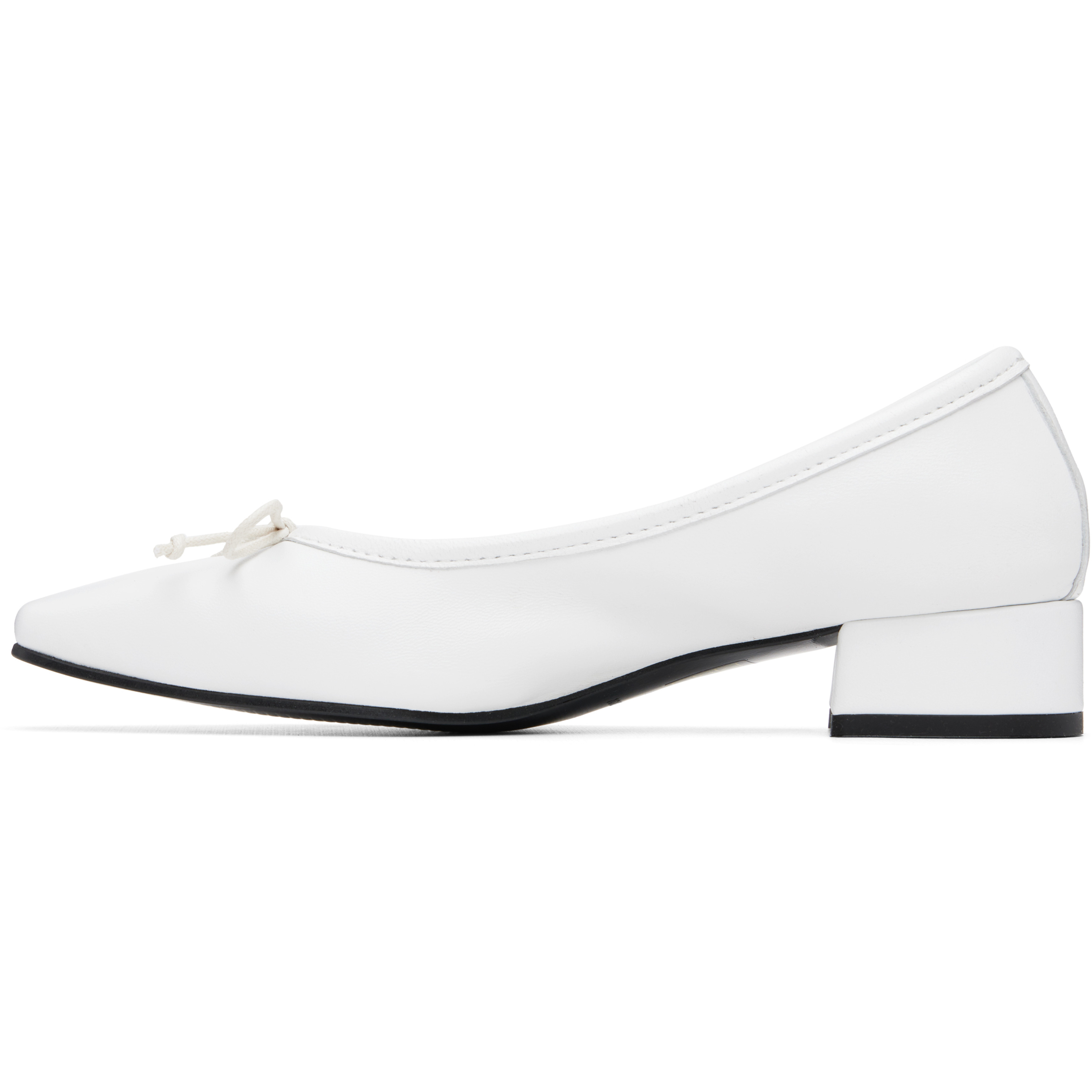 White Mina Heels