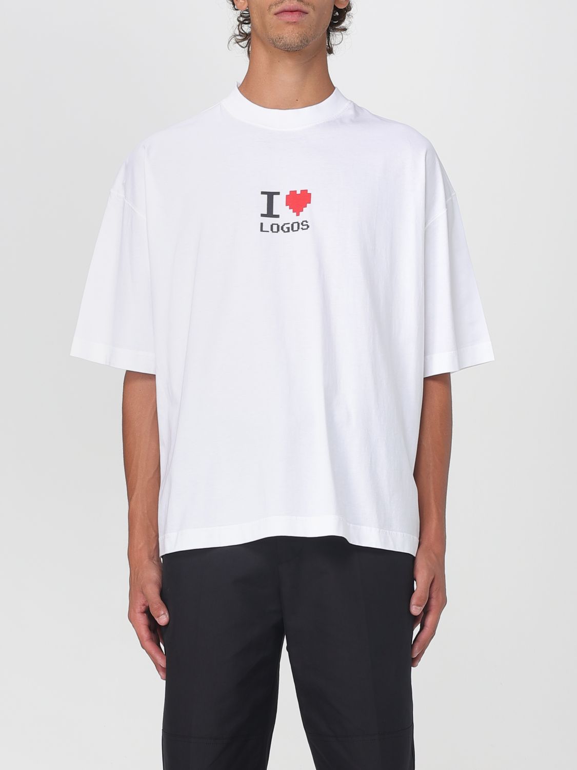 I Love Logos-print T-shirt - White