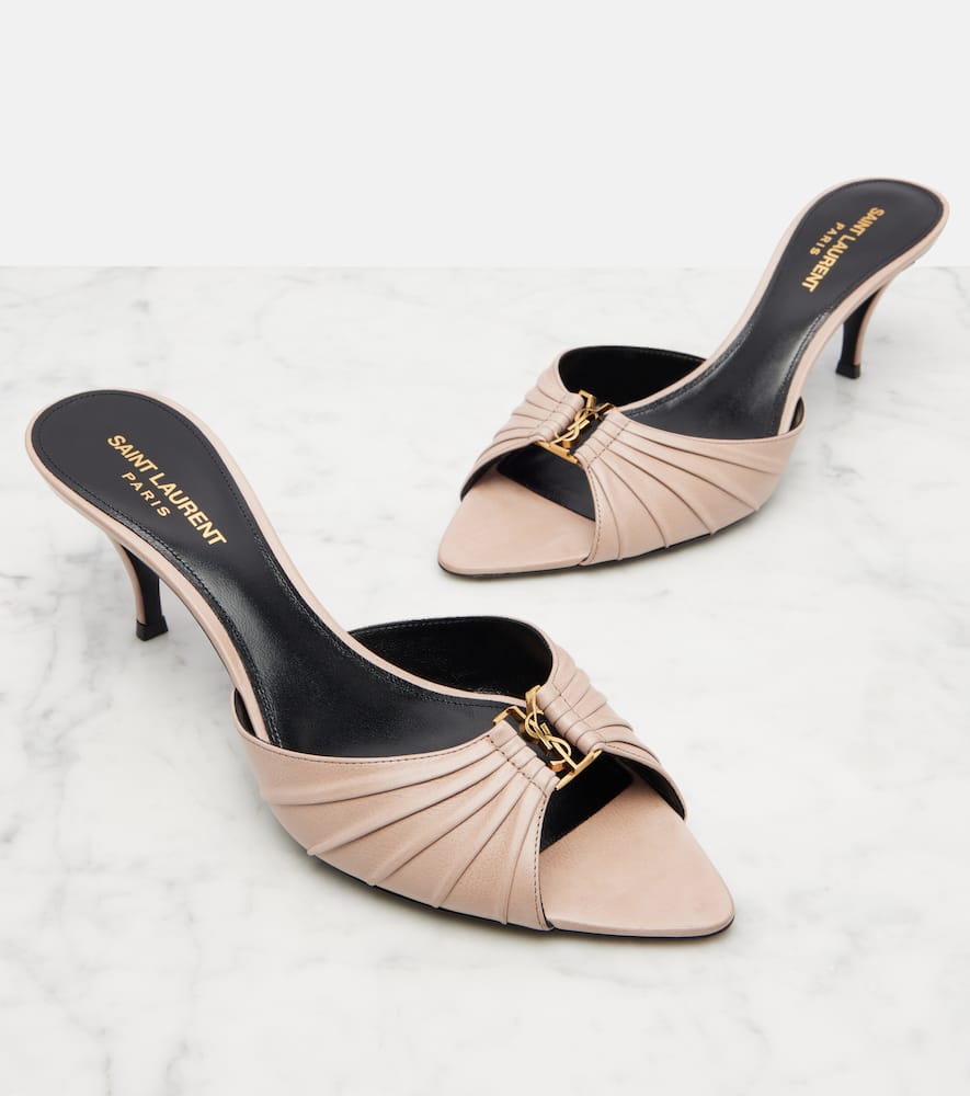 Babylone 60 leather mules