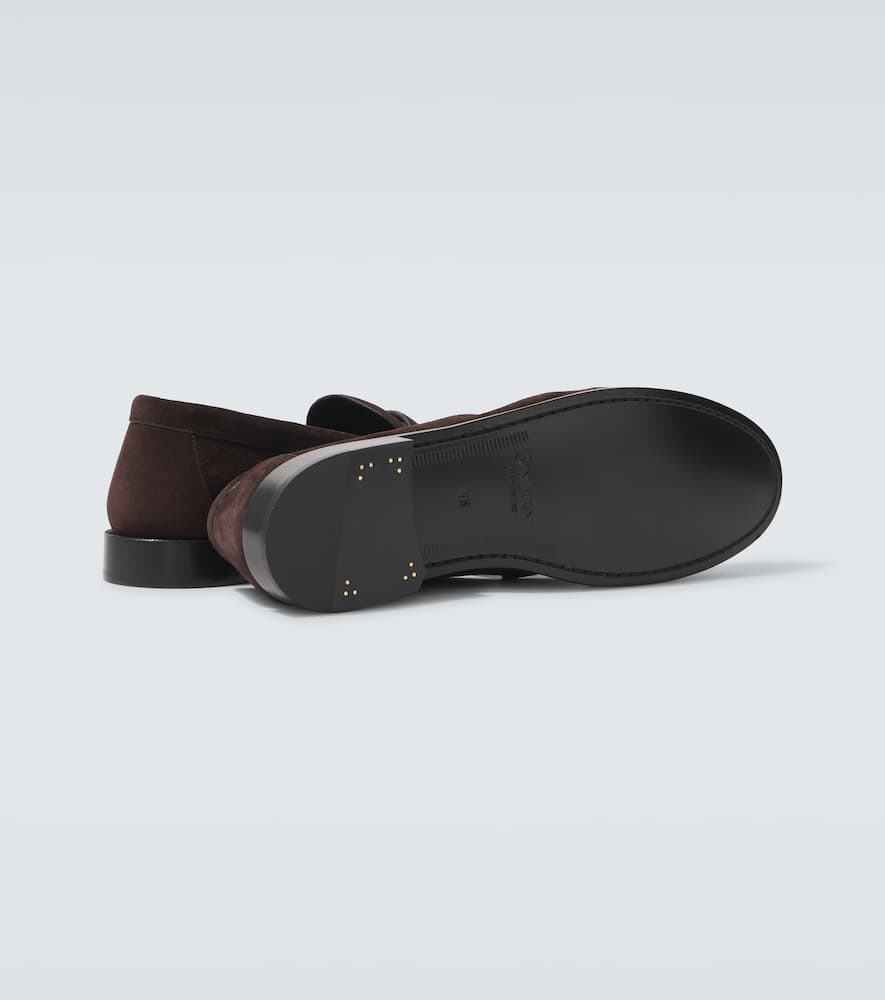 Le Loafer suede penny loafers
