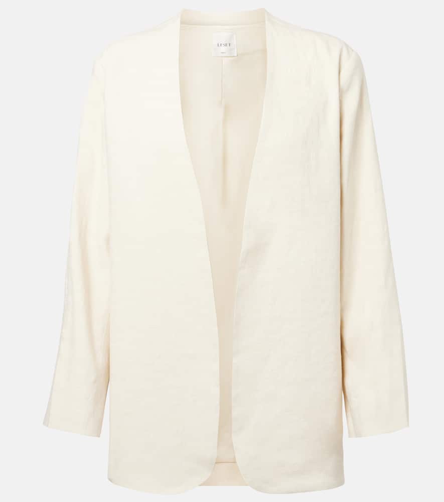 Belle linen-blend jacket
