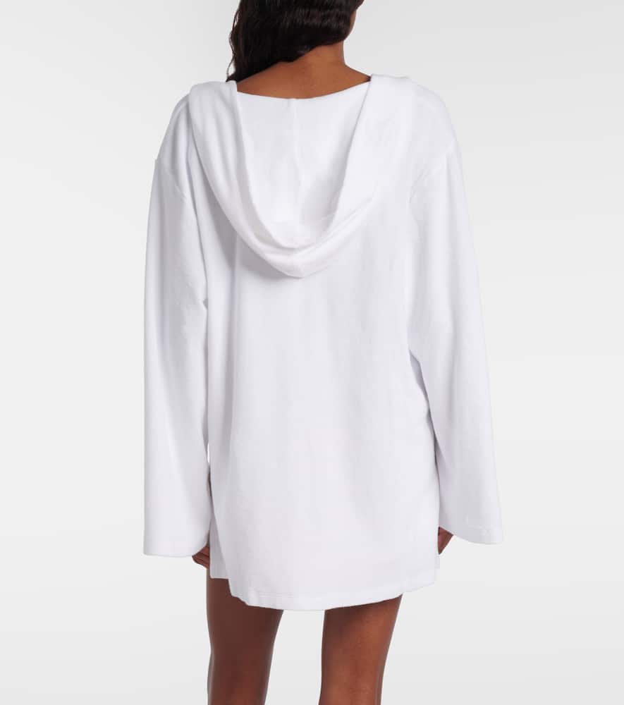 Cotton terry beach cover-up
