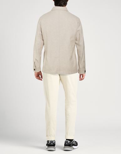 Man Jacket Beige Size 40 Linen, Cotton