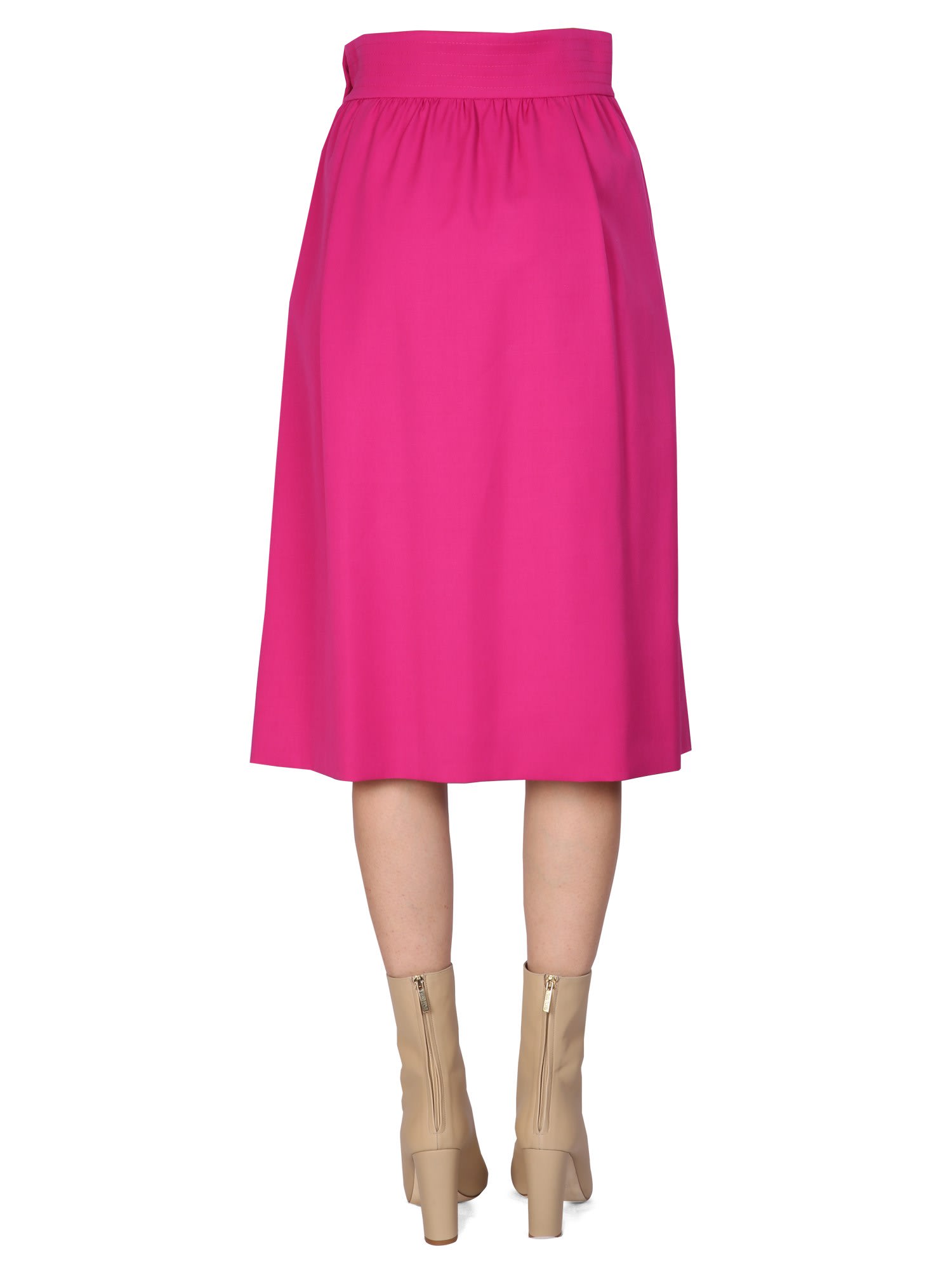 Flared Midi Skirt