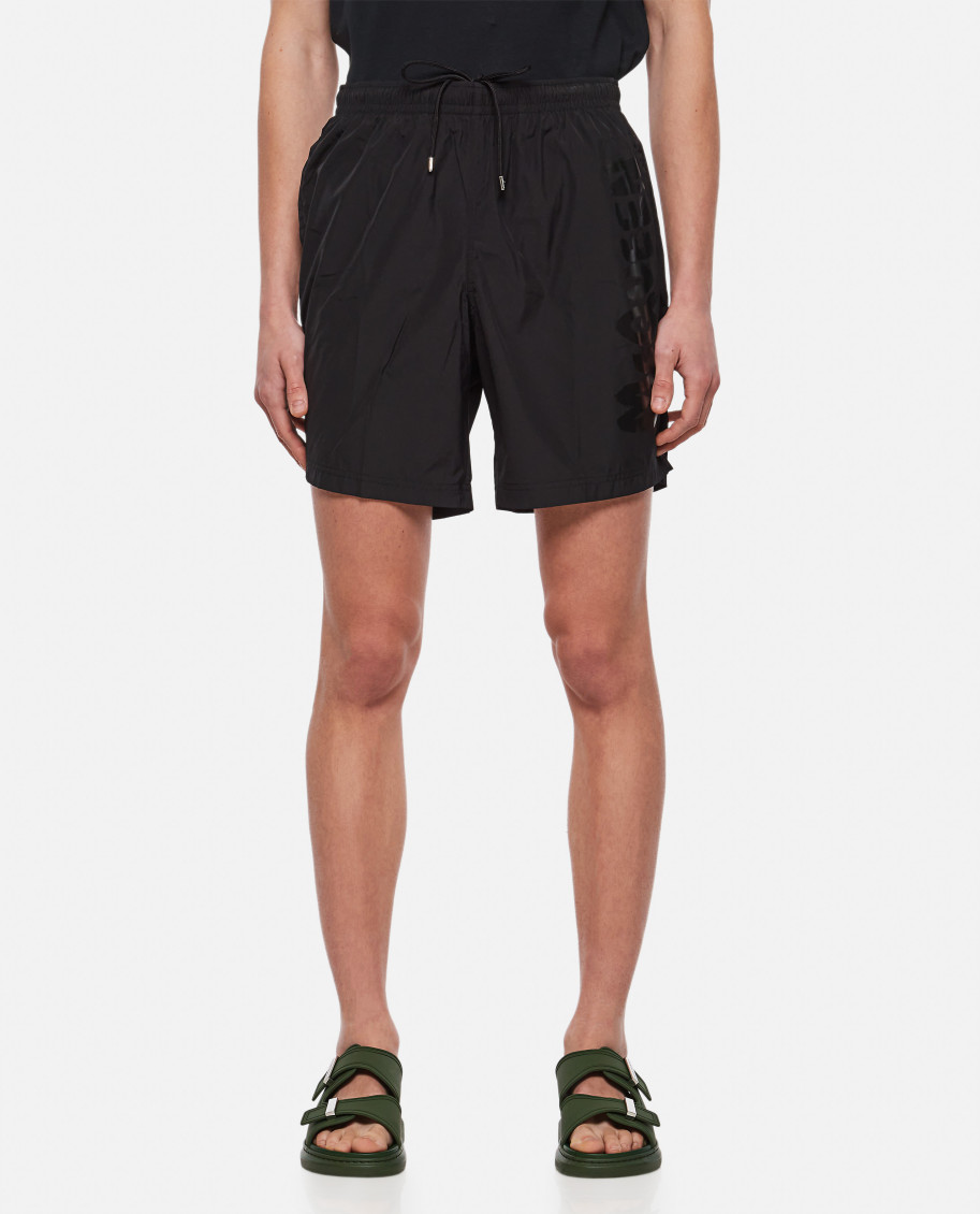 Knee-length swim shorts