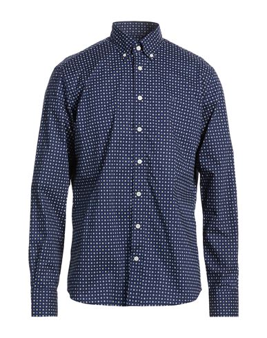 Man Shirt Navy Size L Cotton