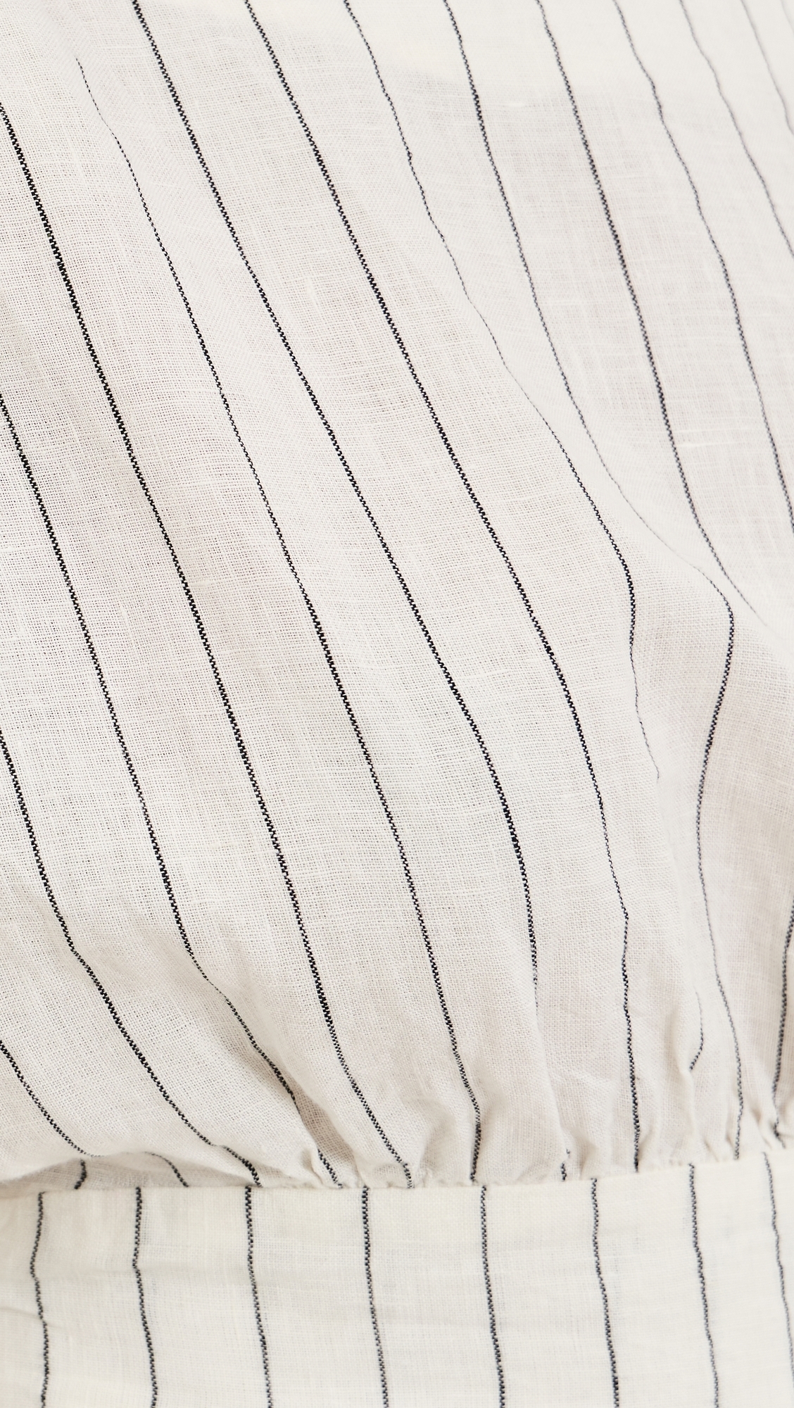 Shaan Stripe Top Ivory Black Stripe