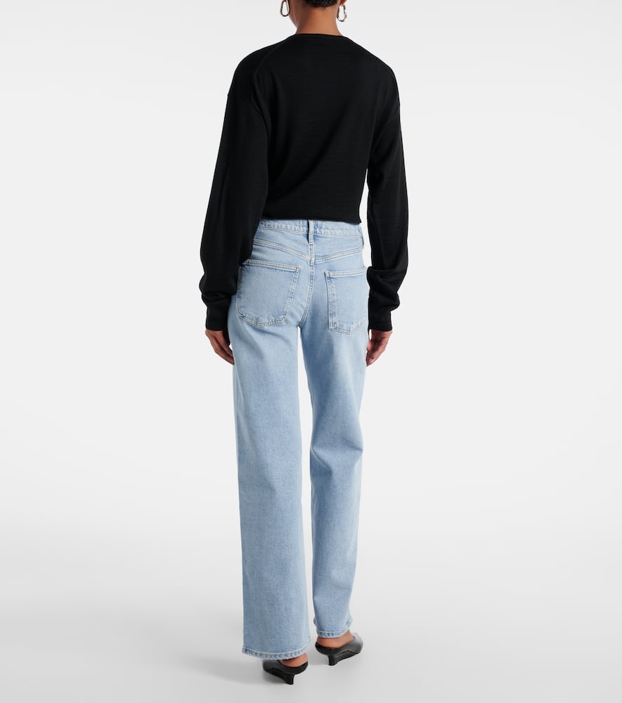 Harper high-rise wide-leg jeans