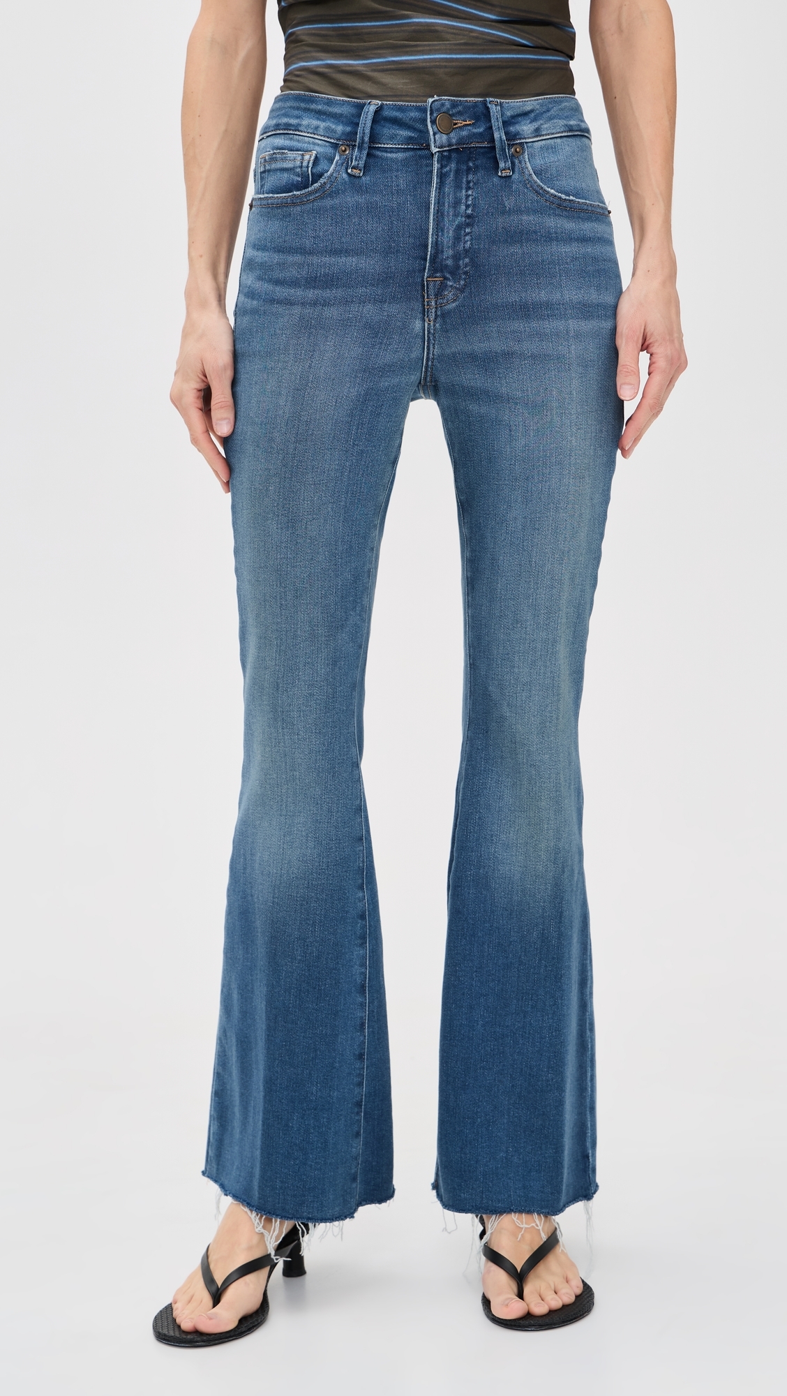 Good Petite Flare Jeans Indigo1211