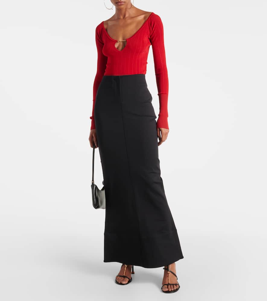 La jupe Escala knitted maxi skirt