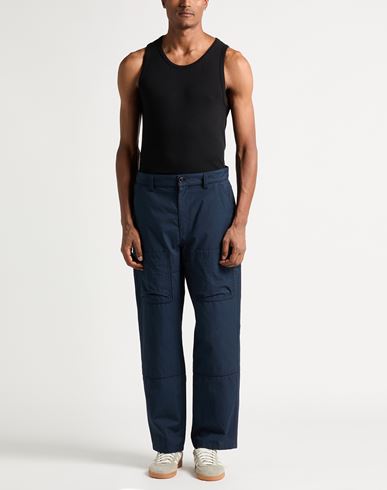 Man Pants Midnight blue Size 30 Cotton, Polyamide
