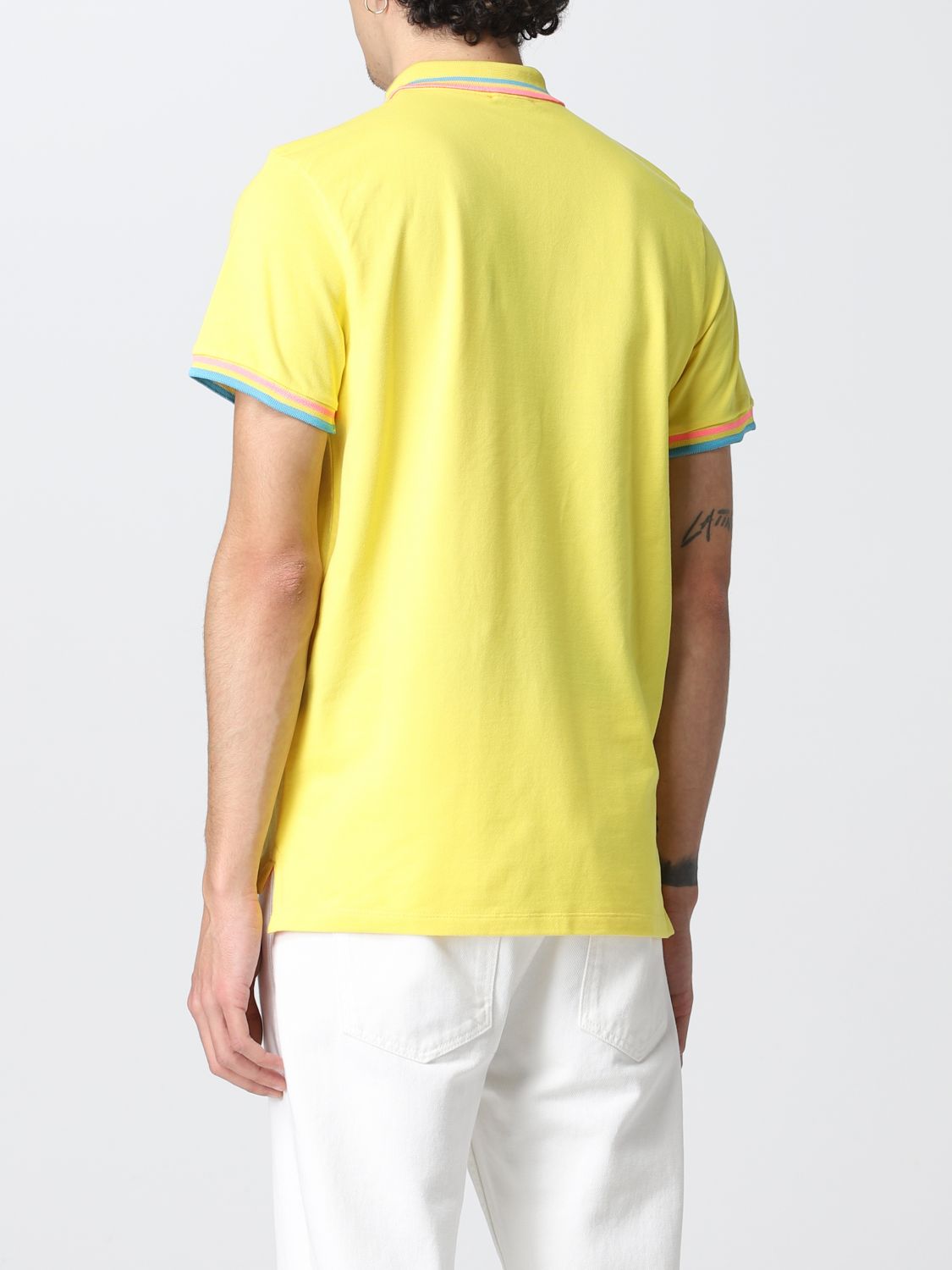 Polo Shirt Men colour Yellow