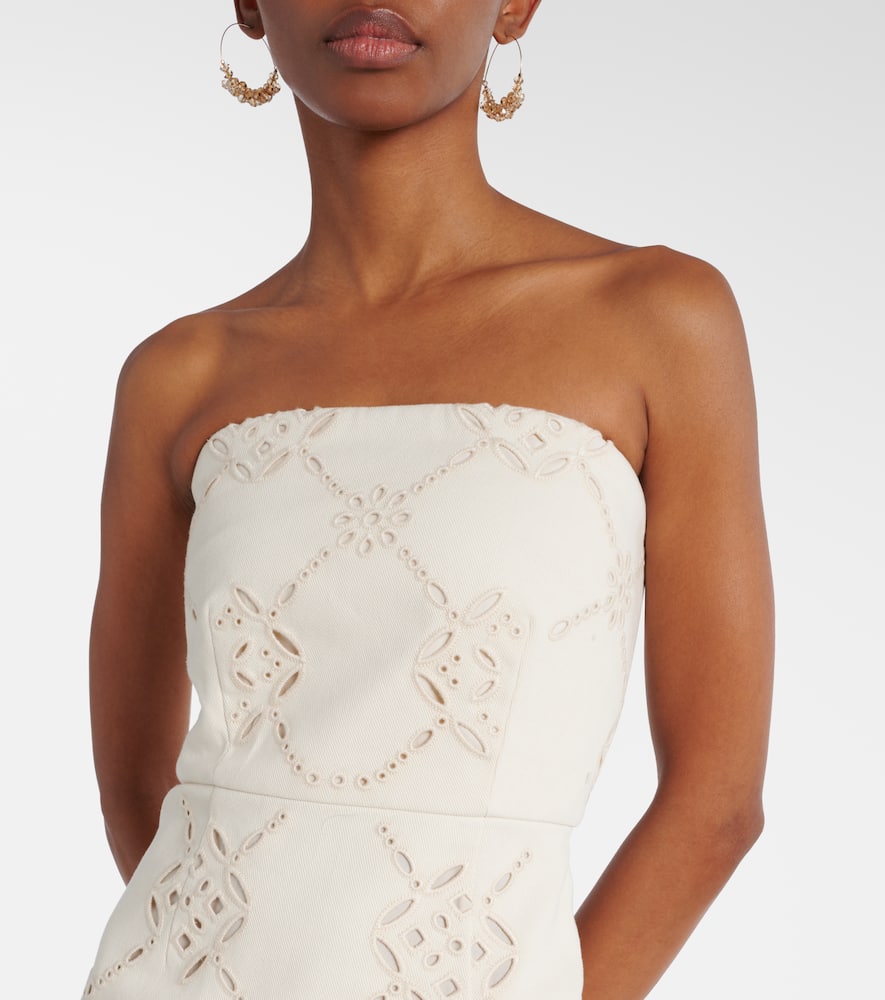 Nettia embroidered cotton midi dress