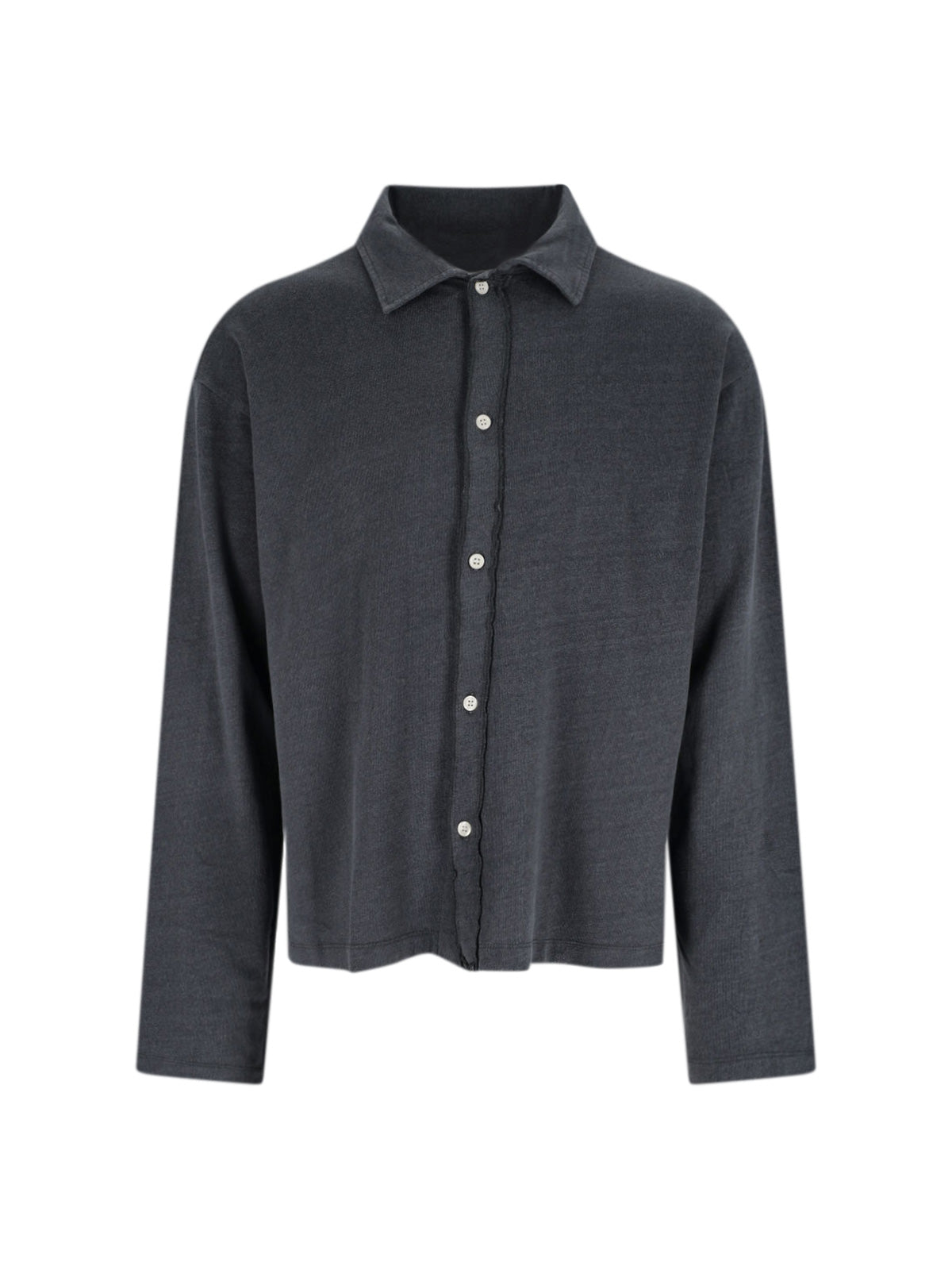 Linen-Cotton Button-Up Shirt for Men