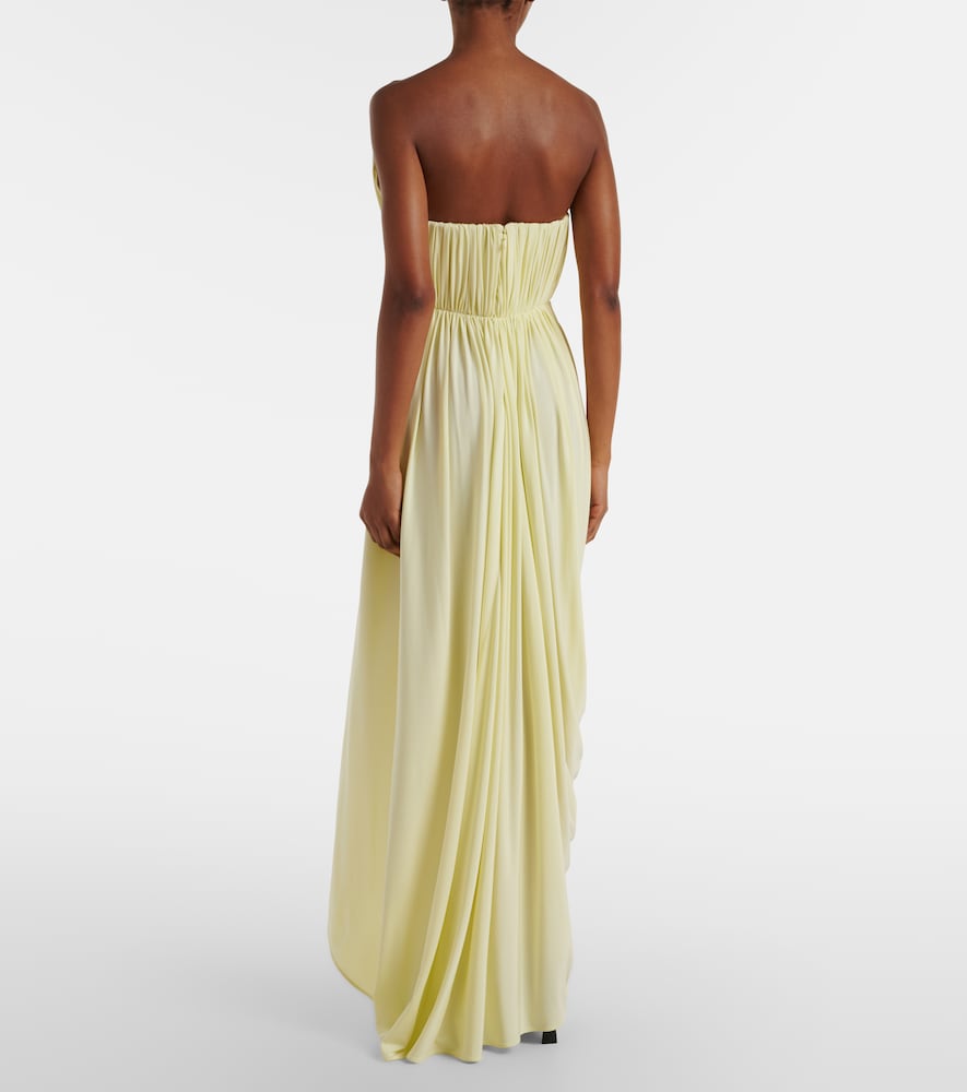 Crêpe jersey bustier dress
