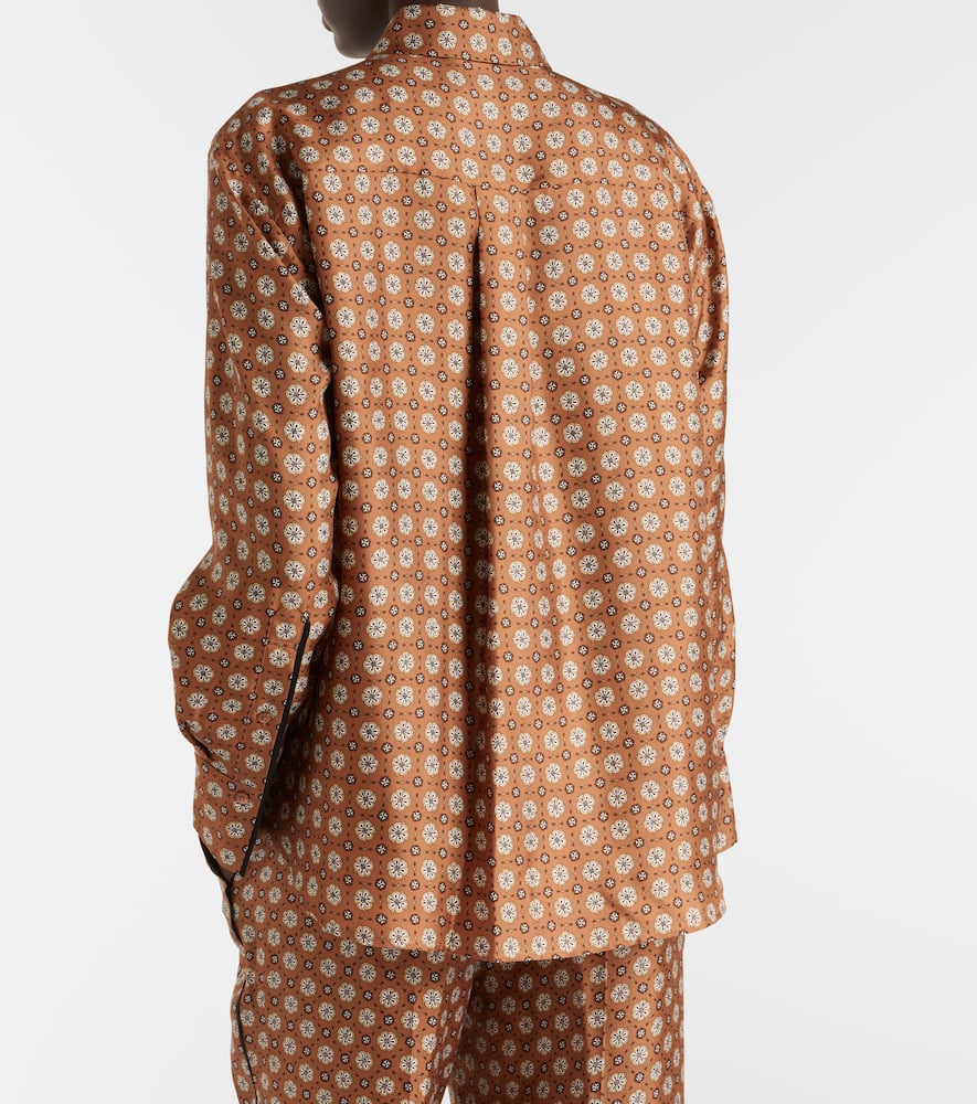 Graphic Dreams printed silk twill shirt