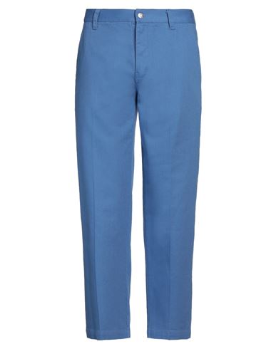 Man Pants Pastel blue Size 34 Cotton