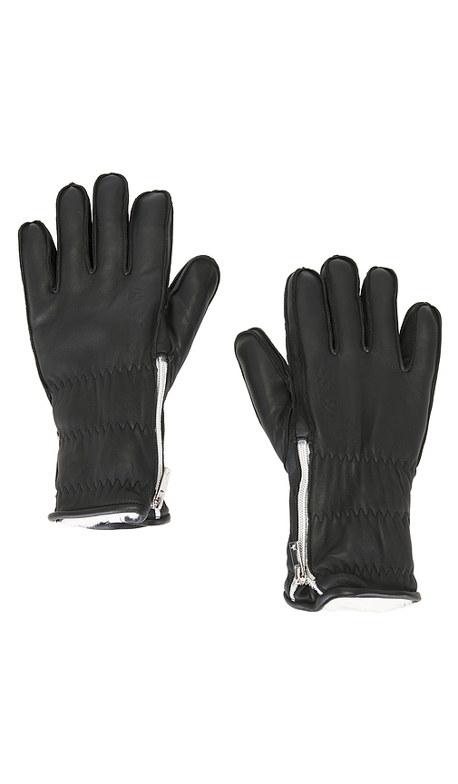 My Sunday Ski Wanderlust Shearling Ski Gloves in Black. M/L. Also in