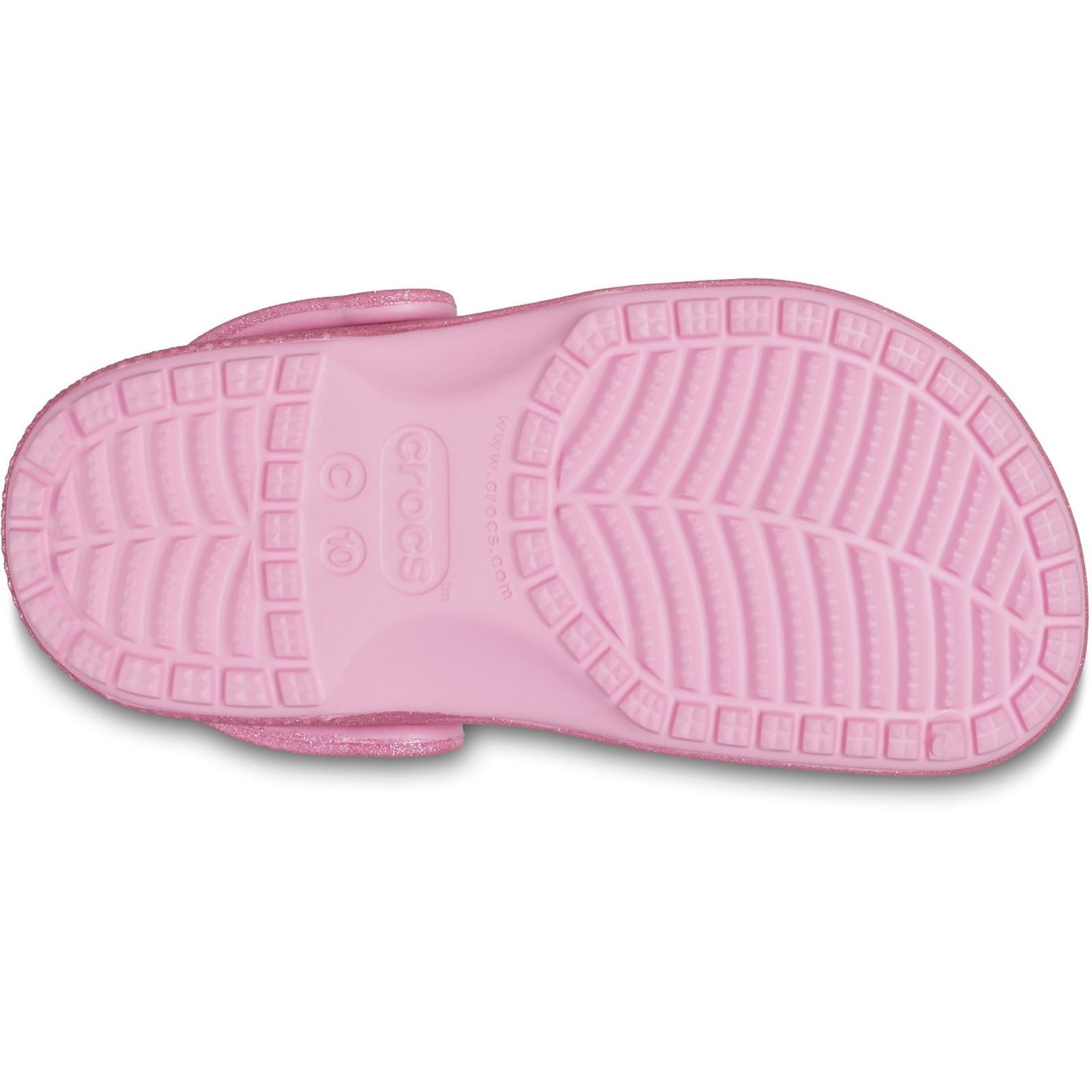 Crocs Classic Glitter Synthetic Kids Pink Tweed Glitter Clog