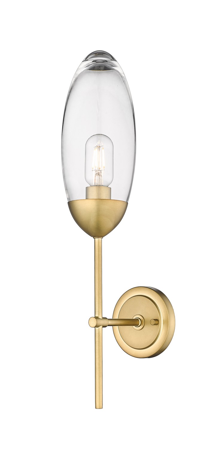 Rubbed Brass Wall Sconce from the Arden Collection